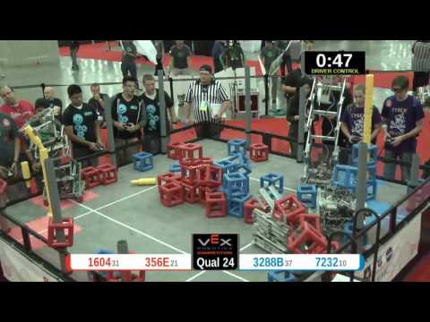 2015 VRC Sci Q24 - 1604 356E vs 3288B 7232 - 54 to 60 - VEX Worlds 2015 - Science Division