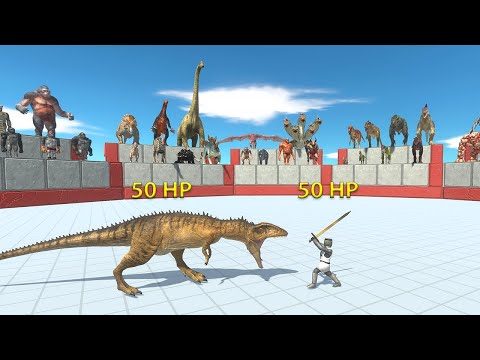 50HP Tournament of All Units 1vs1 - Animal Revolt Battle Simulator