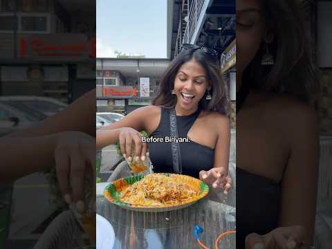 Before & After Biriyani 🤣😭 #biriyani #india #waterpacket #funny