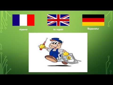 Technical Vocabulary in 3 languages (French, English and german) 3