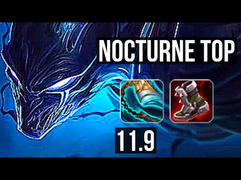 NOCTURNE vs AKALI (TOP) | 6/0/7, Rank 8, Dominating | KR Challenger | v11.9