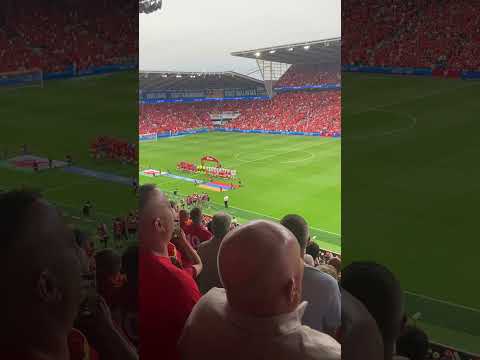 Wales national anthem vs Armenia June 16th 2023