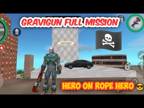 🔥Rope Hero Vice Town 👿| Gravigun Mission Full Gameplay | Super Hero Game Android✌️