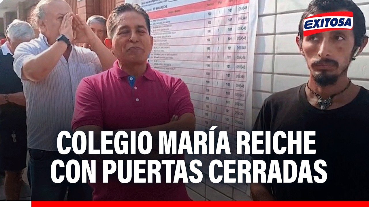 🔴🔵 Colegio María Reiche de San Borja con casi dos horas de retraso para iniciar jornada electoral