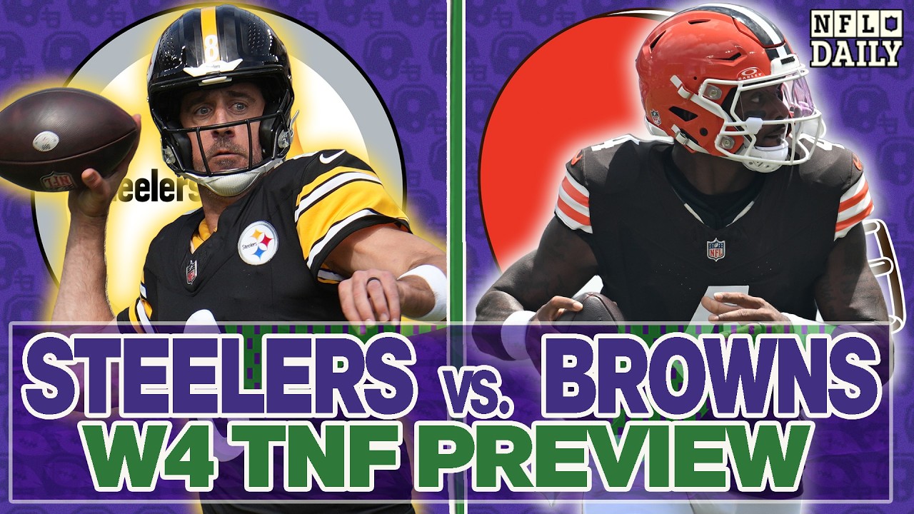 Steelers vs Browns Week 4 Preview TNF | NFL Daily