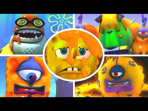 SpongeBob & Nicktoons Globs of Doom - All Bosses (No Damage)