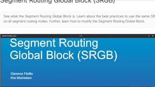 Segment Routing Global Block (SRGB)