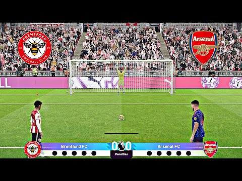 BRENTFORD VS ARSENAL FULL PENALTY SHOOTOUT | BRE VS ARS HIGHLIGHTS