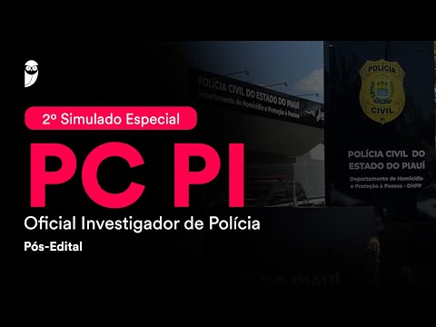 2º Simulado Especial PC PI - Oficial Investigador de Policia - Pós-Edital - Correção