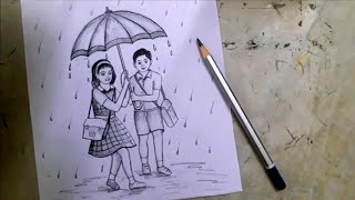 Memory Drawing Of Rainy Season For Elementary 免费在线视频最佳