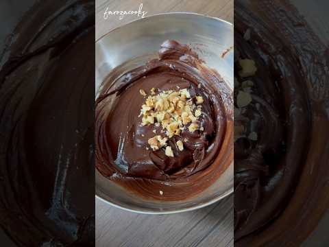Eggless Fudgy Brownies!✨ #baking #walnutbrownie #recipeoftheday
