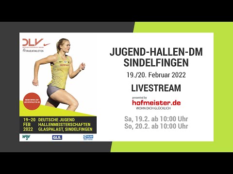 Leichtathletik live: Jugend-Hallen-DM 2022 Sindelfingen | Sonntag (2/2)