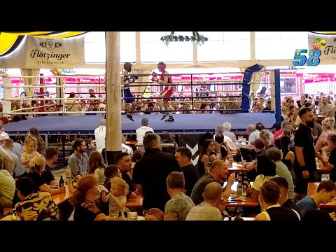 Über 1000 Zuschauer im Almrausch-Festzelt beim Box-Vergleichskampf
