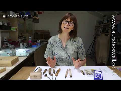 Multi block Lino Print with Laura Episode 6 - Adjusting new Printmaking Tools & Prolonging Sharpness