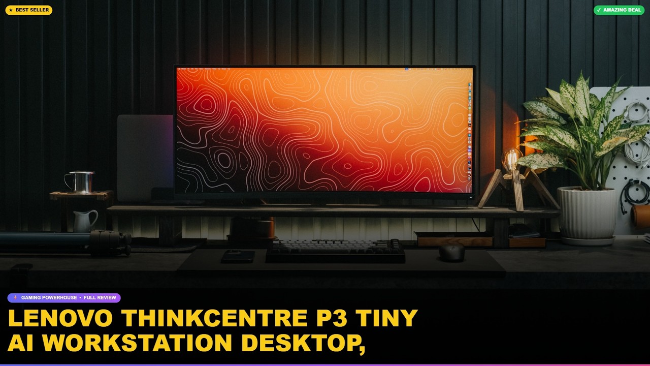 Lenovo ThinkCentre P3 Tiny AI Workstation Desktop, Intel Core Ultra 5 235 vPro, Intel Arc Graphics,