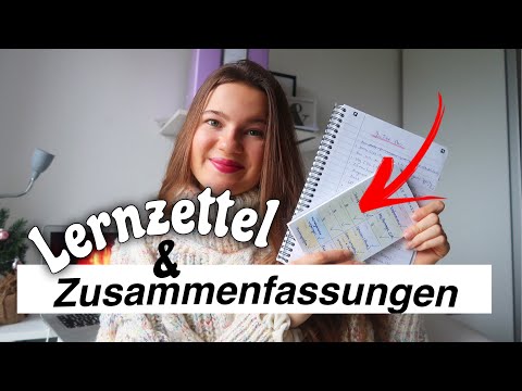 LERNZETTEL & ZUSAMMENFASSUNGEN erstellen für UNI, ABITUR & SCHULE