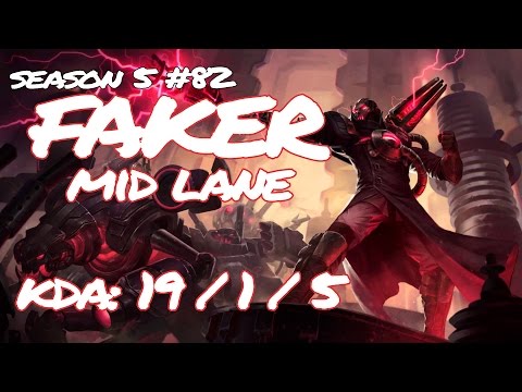SKT T1 Faker   Viktor vs Twisted Fate   KR LOL SoloQ [Highlights]