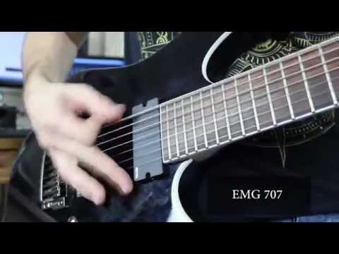 EMG Pickups 81-7 vs 707 comparison - Ibanez Iron Label RGIR27FE
