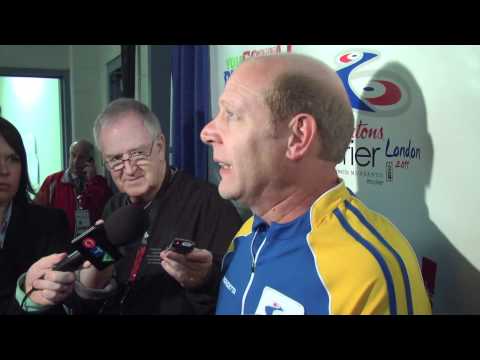 2011 Tim Hortons Brier - Bronze Medal Media Scrum