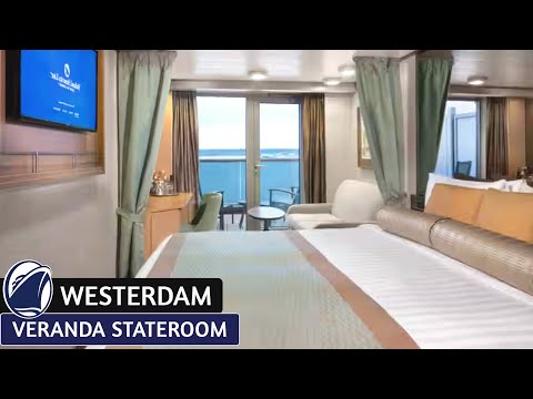 HAL Westerdam | Veranda Stateroom Walkthrough Tour & Review 4K | Holland America Line