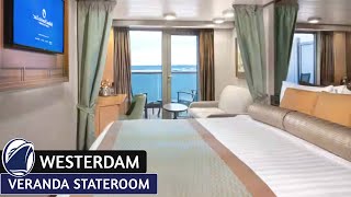 HAL Westerdam | Veranda Stateroom Walkthrough Tour & Review 4K | Holland America Line