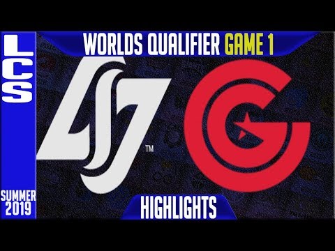 CLG vs CG Highlights Game 1 | LCS Summer 2019 Worlds Qualifier | Counter Logic Gaming vs Clutch