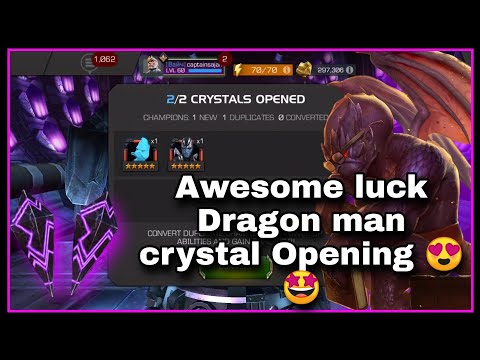Dragon man CRYSTAL OPENING 🤩 Awesome luck .
