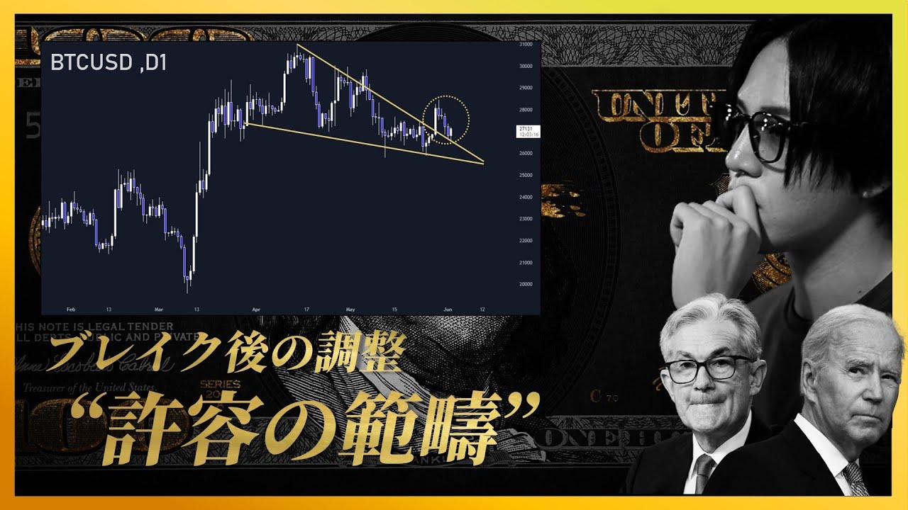 【BITCOIN】全値戻しも想定内、トレンド再開に向けたシナリオ2選を解説。※6.17(土) 名古屋セミナー登壇決定