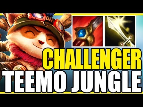 CHALLENGER TEEMO JUNGLE! GAMEPLAY COMMENTARY! SEASON 8 - League of Legends
