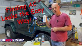 How to find leak in car air conditioning Jeep Wrangler TJ using Wurkkos HD05 #jeepwranglertj