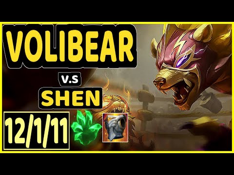 ICEBEASTO (VOLIBEAR) vs SHEN - 12/1/11 KDA TOP GAMEPLAY - EUW Ranked GRANDMASTER