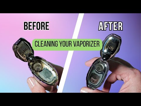 Cleaning dry herb vaporizer