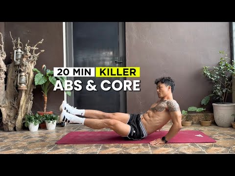 20 Min INTENSE TOTAL ABS & CORE Workout | No Equipment, No Repeat