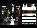 5 Notre Dame Vs 10 Miami ACC Tournament 2nd Round 3 5 26