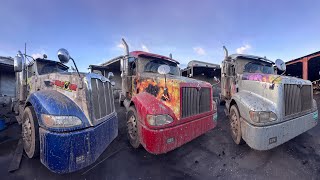 Heavy Duty Truck Washing & Detailing | Cleaning 5 Filthy Semi-Trucks