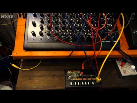 MONOTRON DELAY RESONANCE MOD + CV FOR FILTER/ TB 303 goes through the KORG MONOTRON MS 20 FILTER