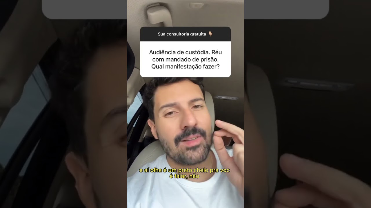 Mandado de prisão numa audiência de custódia