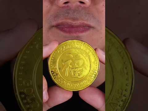 Gold Chocolate 🪙🍫🤤 ASMR #asmr#funny #shorts