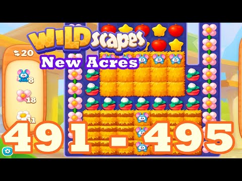 Wildscapes: New Acres Level 491 - 495 HD | 3 match | android | 492 | 493 | 494 | IOS【GameGo Game】