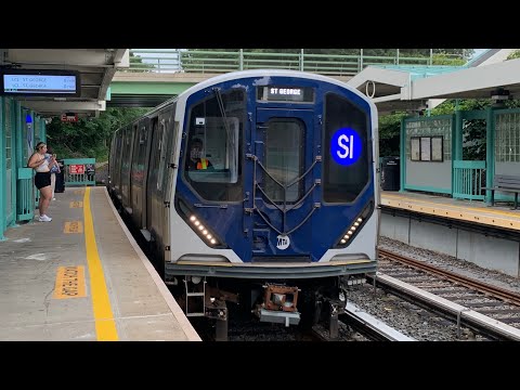 St George Ferry Bound 2024 Kawasaki R211S 145-149 SIR Local Train At Prince’s Bay