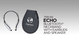 7199-66 Echo Bluetooth Neckband with Earbuds and Speaker