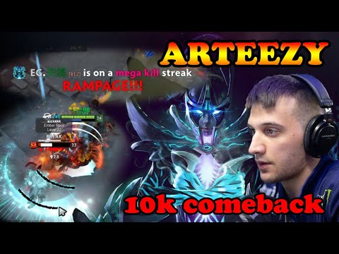 Arteezy epic Rampage 10k comeback with Divine Rapier PA | Giveaway | Dota 2 Pro Gameplay