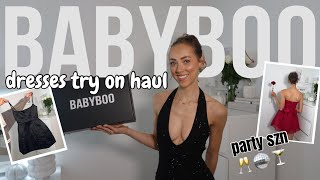 BABYBOO TRY ON HAUL 🥂🪩🍸 | occasion dresses, birthday outfits, party season, christmas party