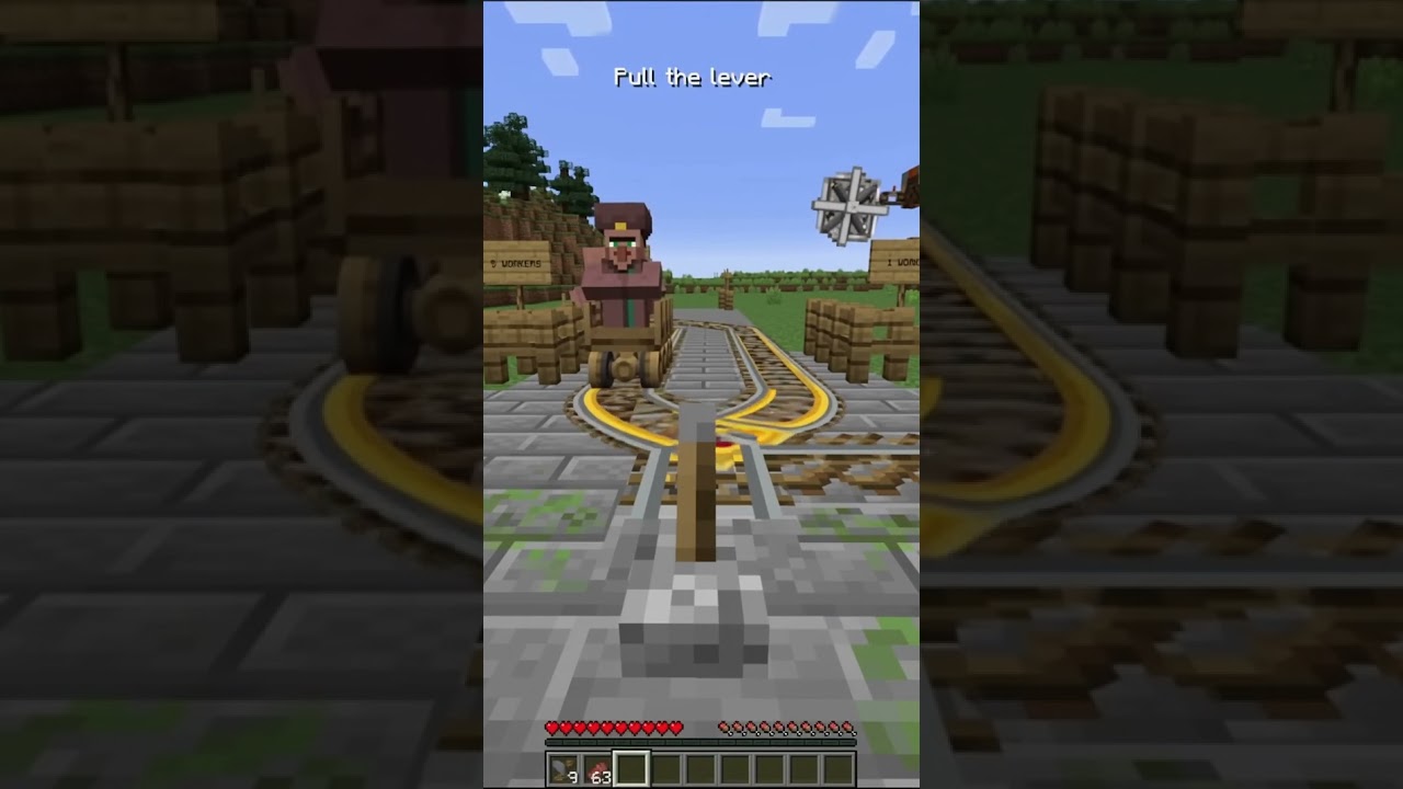 Trolley problem with minecraft create mod #shorts
