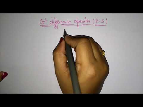 relational algebra operations in dbms | set difference operation |