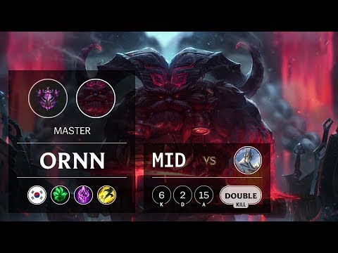 Ornn Mid vs Galio - KR Master Patch 9.19