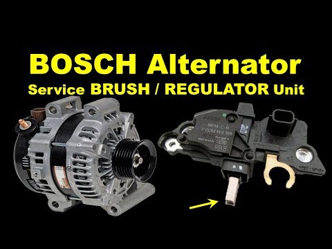 BOSCH Alternator Regulator Replacement & Alternator Brush change