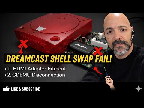 Dreamcast Shell Swap Mistakes to Avoid | GDEMU & HDMI Adapter Issues