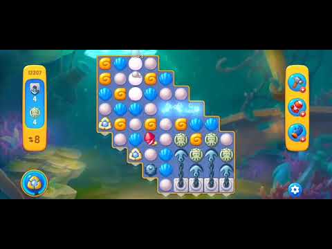 Fishdom Easy Level 12207 (with ingame lightning booster) @choraelmin