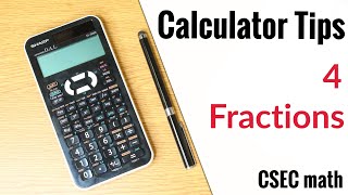 CSEC MATHS - Using fractions on Calculator